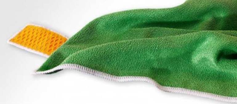 ¿Dónde se usa el material de microfibra?