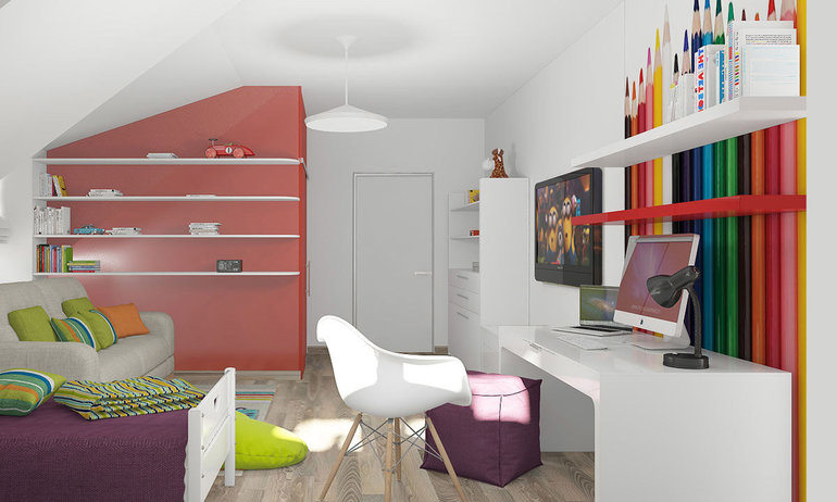  interior de una guardería para un adolescente