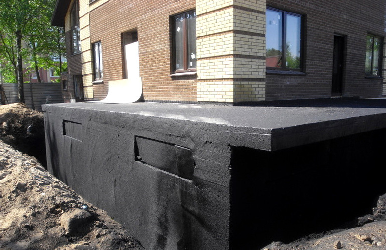 Sótano y cimientos del edificio