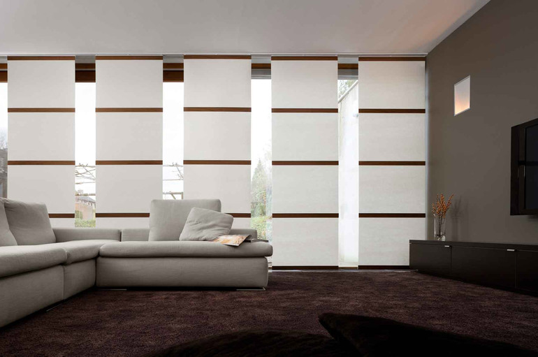 Cortinas en la sala de estar