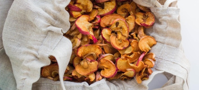 Las frutas secas deben almacenarse en un lugar fresco.