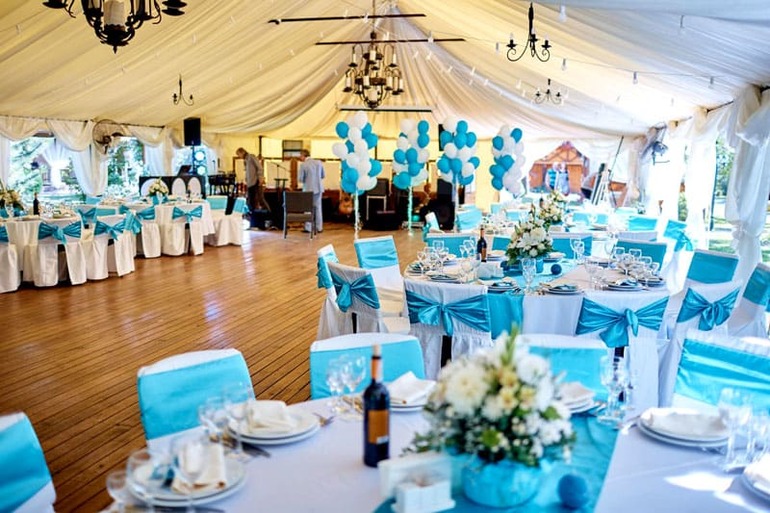 Frescura mediterránea decoración de la boda