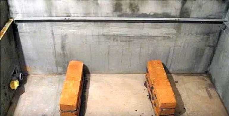 Soportes de bañera de ladrillo