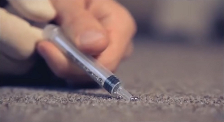 Cómo recolectar mercurio del piso