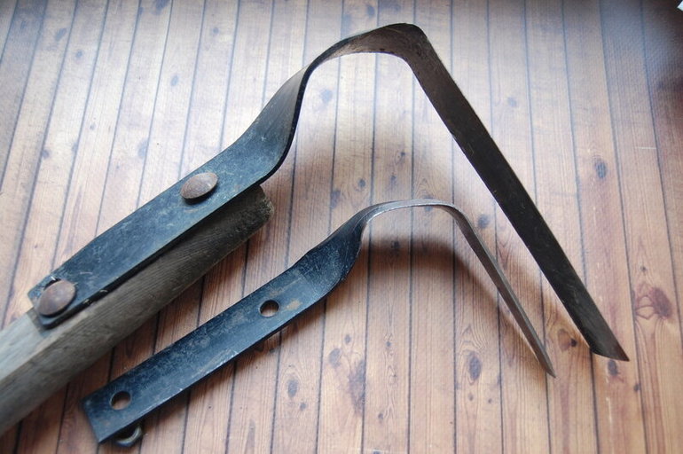 Cultivador de jardín: bricolaje Fokin ploskorez