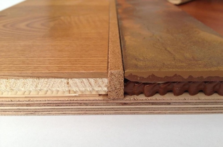 Aplicación del compensador de corcho