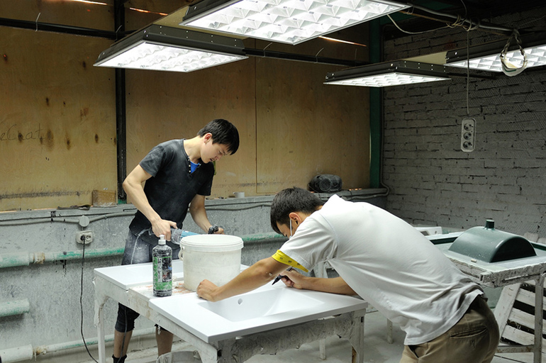 Fabricación de piedra líquida